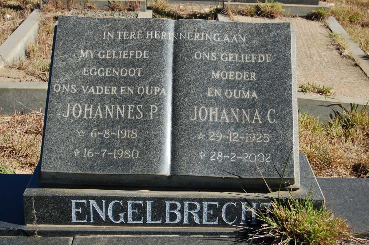 ENGELBRECHT Johannes P. 1918-1980 &amp; Johanna C. 1925-2002