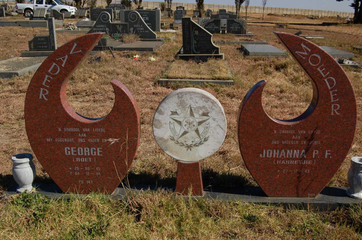 JOHNSTONE George 1945-1994 &amp; Johanna P.F. 1949-