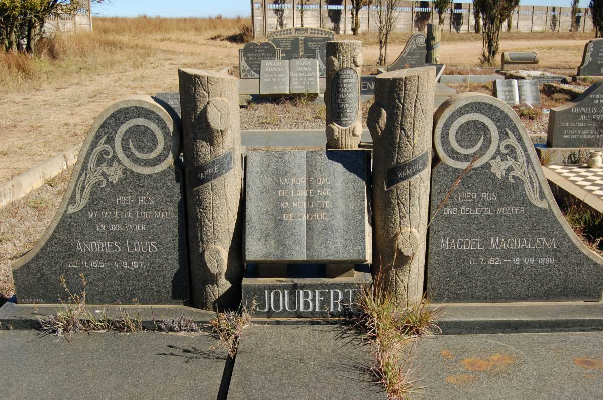 JOUBERT Andries Louis 1913-1971 &amp; Magdel Magdalena 1921-1980