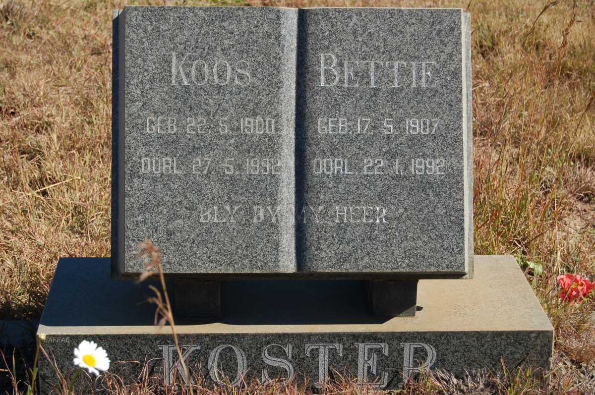 KOSTER Koos 1900-1992 &amp; Bettie 1907-1992