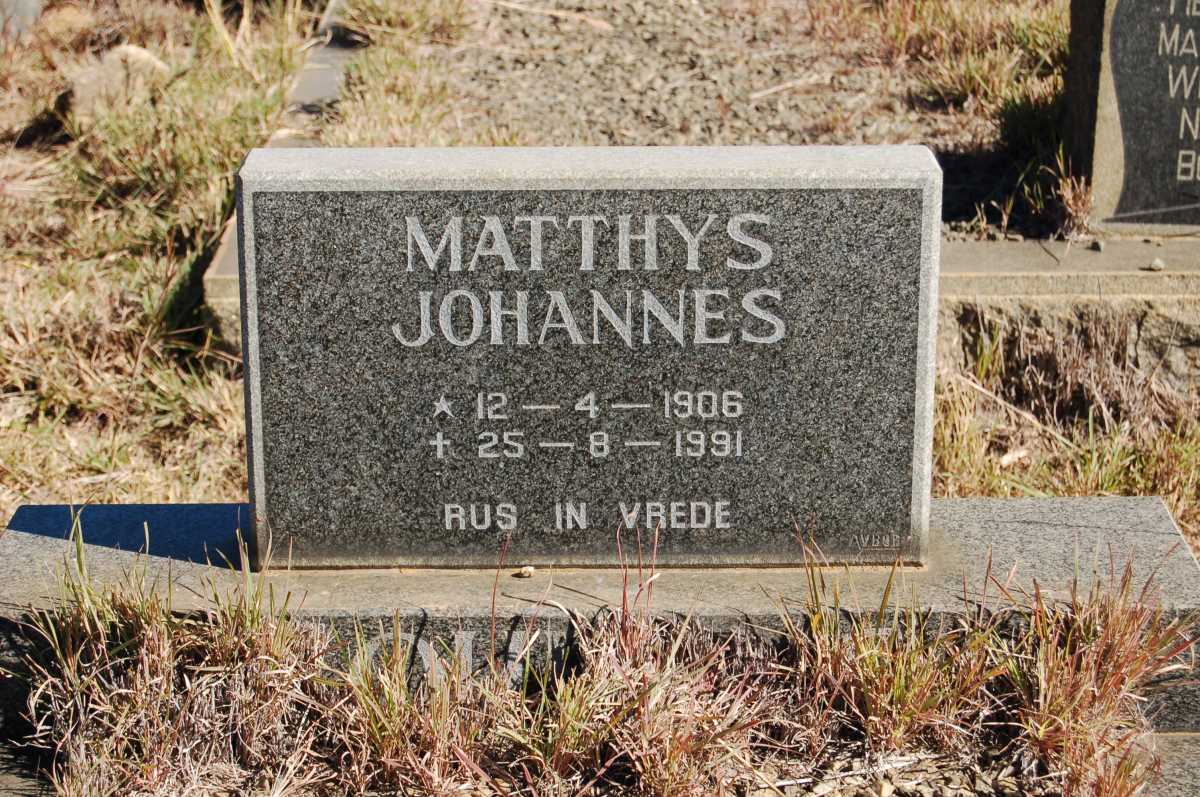 LOURENS Matthys Johannes 1906-1991