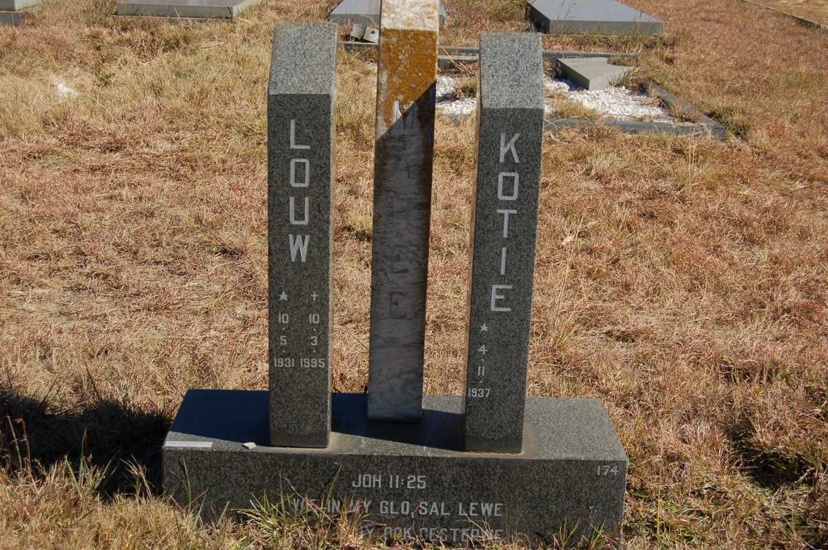 MAREE Louw 1931-1995 &amp; Kotie 1937-