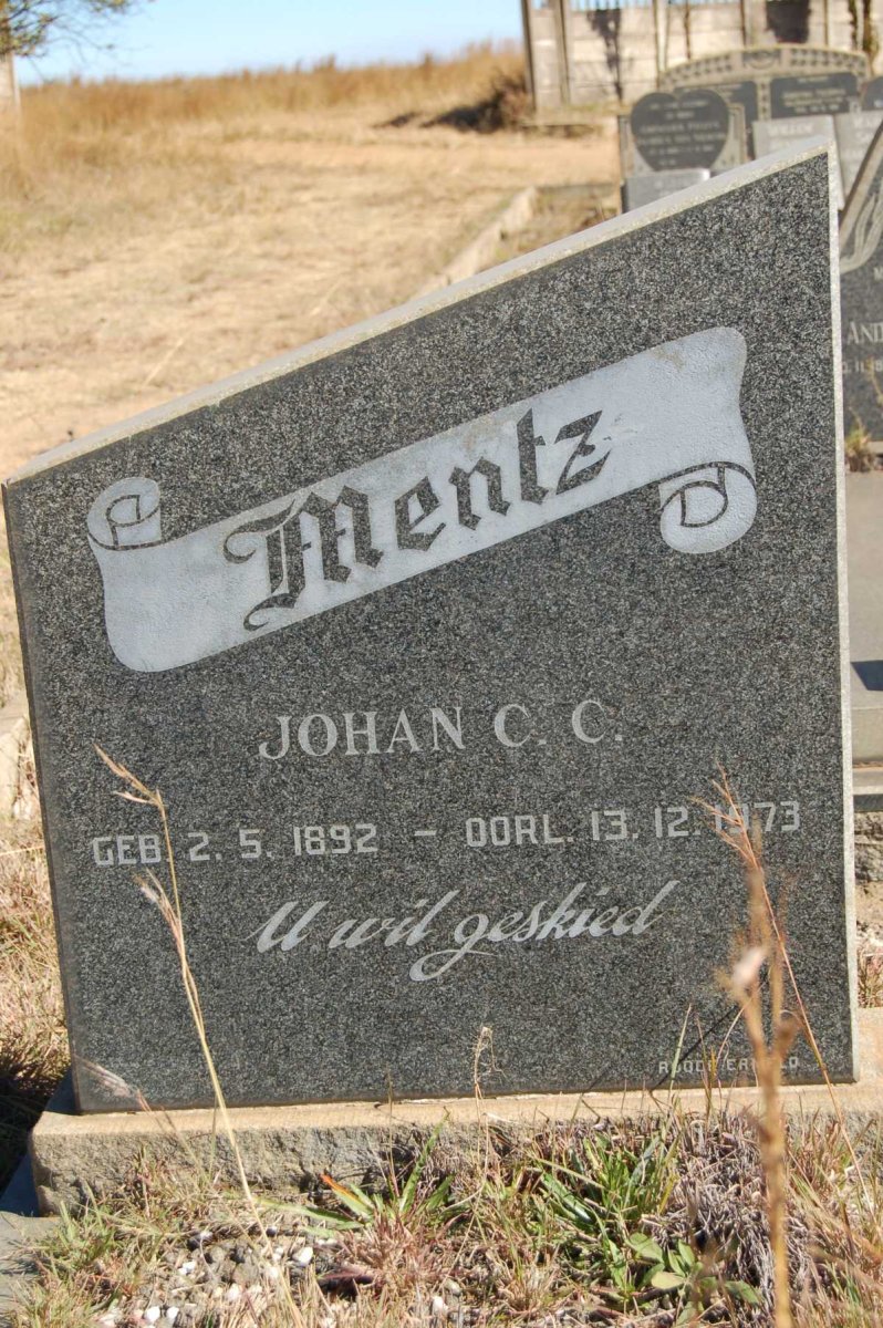 MENTZ Johan C.C. 1892-1973