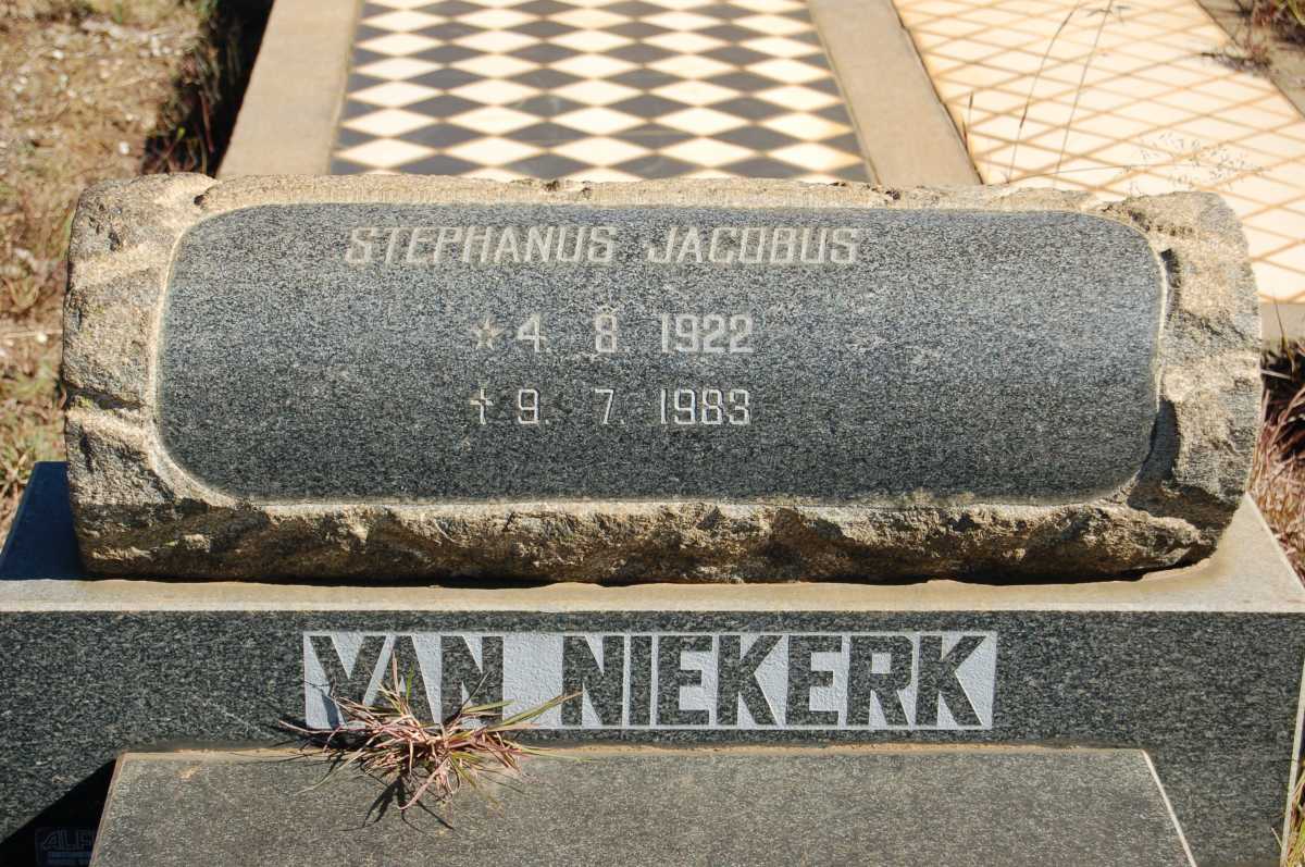 NIEKERK Stephanus Jacobus, van 1922-1983