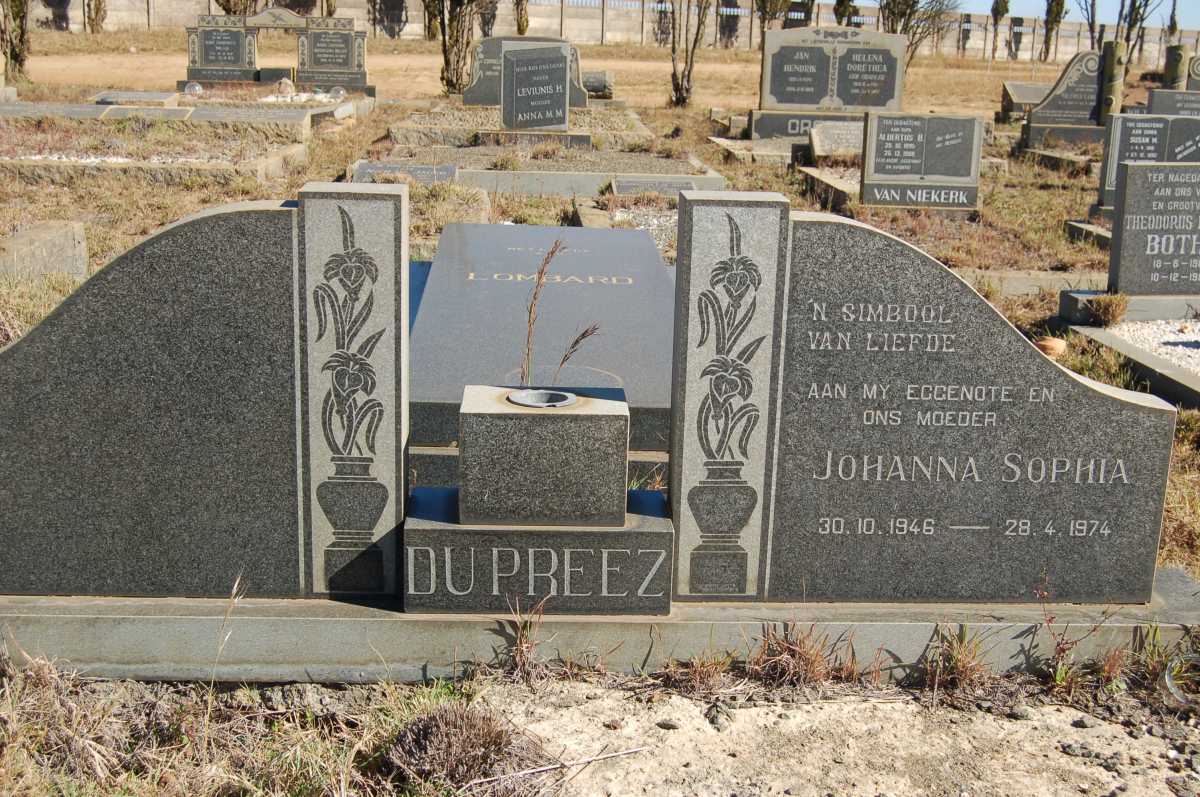 PREEZ Johanna Sophia, du 1946-1974