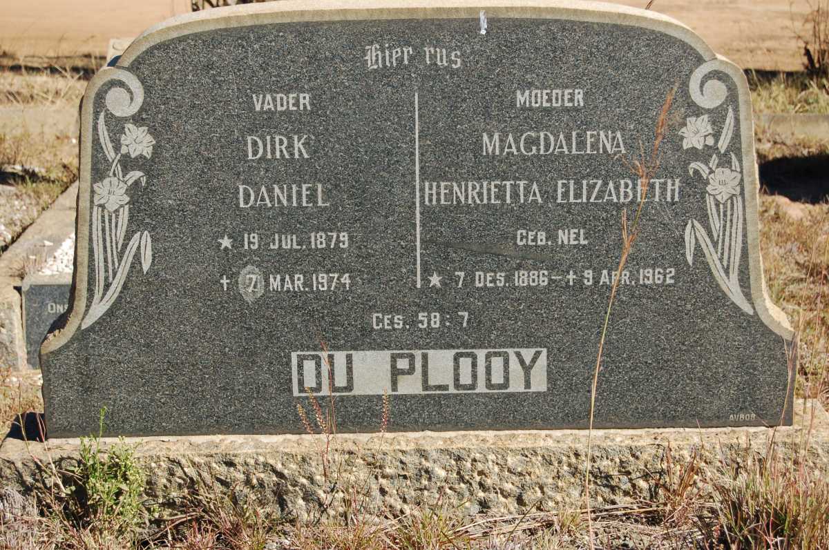 PLOOY Dirk Daniel, du 1879-1974 &amp; Magdalena Henrietta Elizabeth NEL 1886-1962