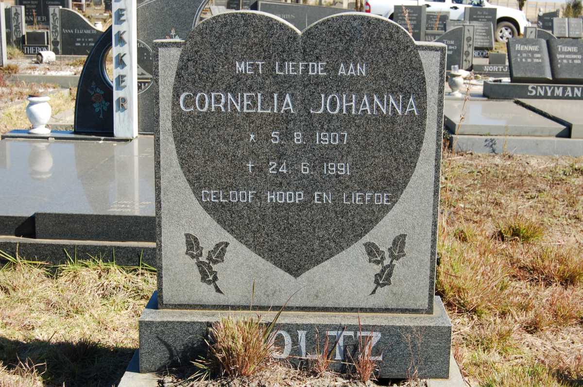 SCHOLTZ Cornelia Johanna 1907-1991