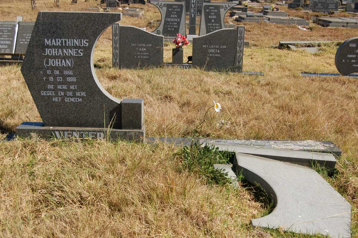 VENTER Marthinus Johannes 1956-1998