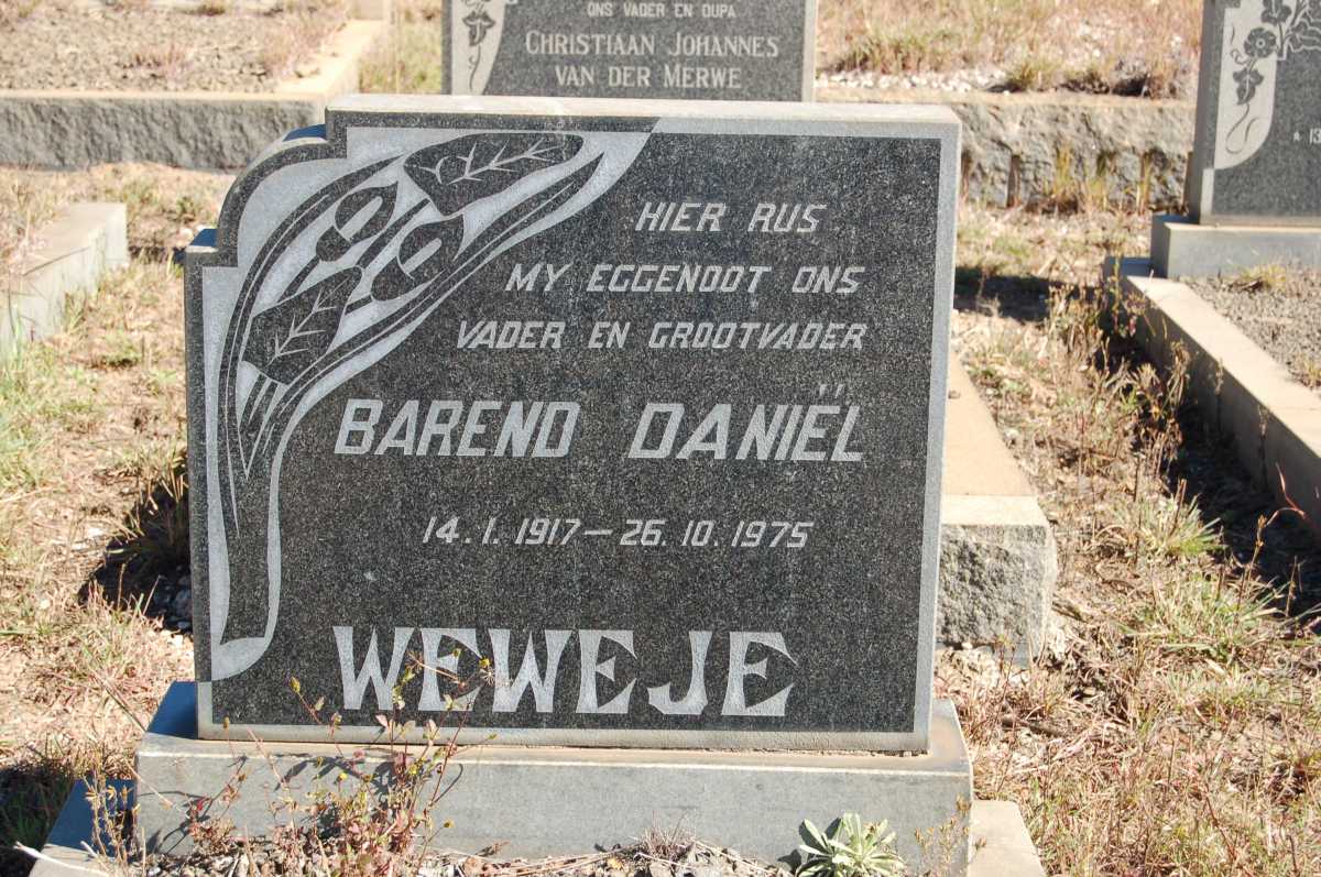 WEWEJE Barend Daniël 1917-1975
