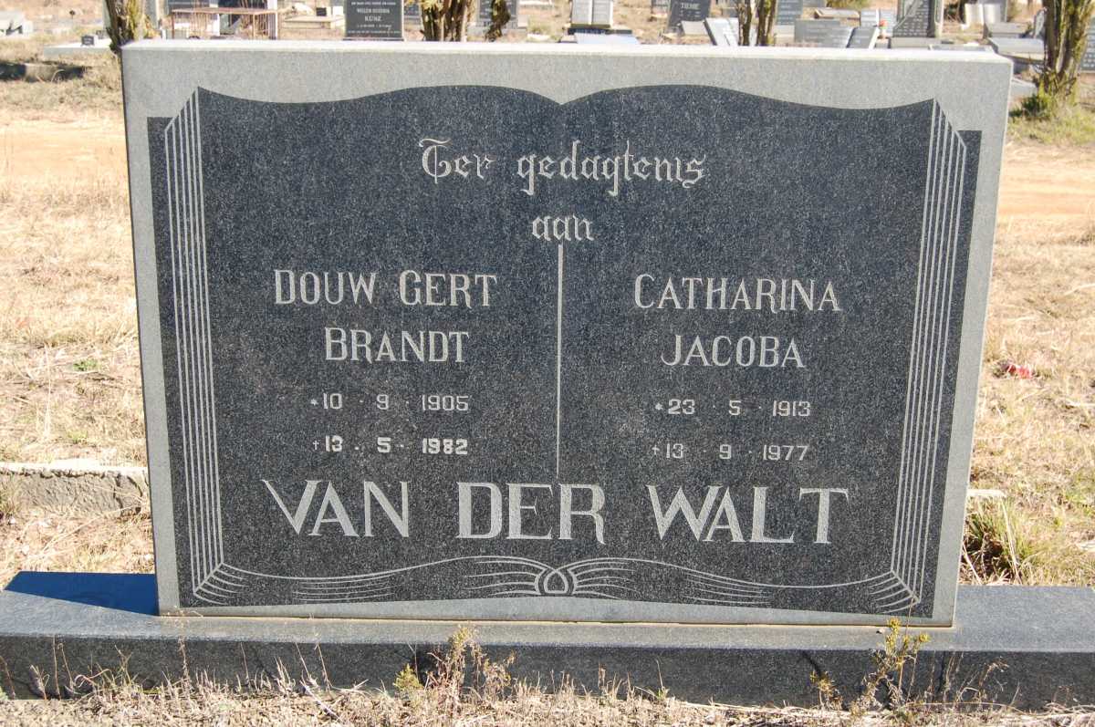 WALT Douw Gert Brandt, van der 1905-1982 &amp; Catharina Jacoba 1913-1977