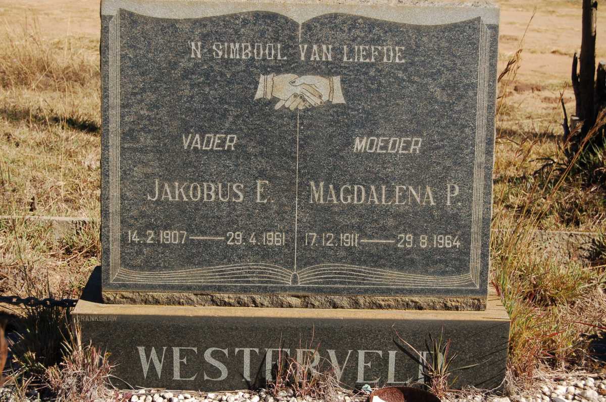 WESTERVELD Jakobus E. 1907-1961 &amp; Magdalena P. 1911-1964