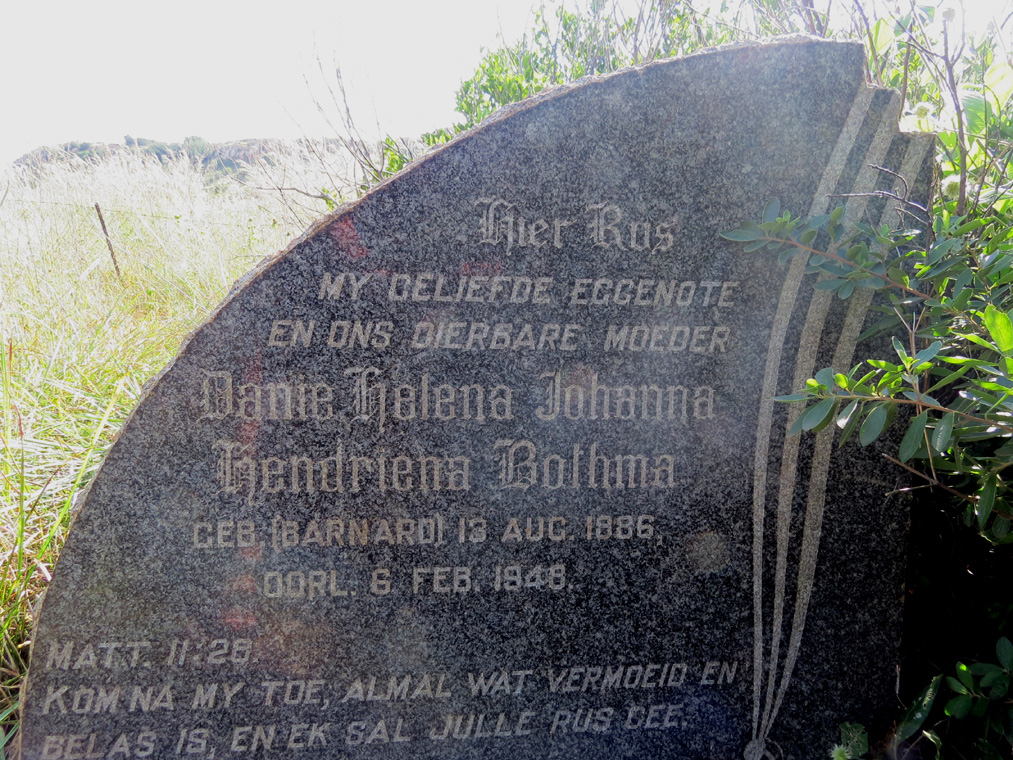 BOTHMA Danie Helena Johanna Hendriena nee BARNARD 1886-1948
