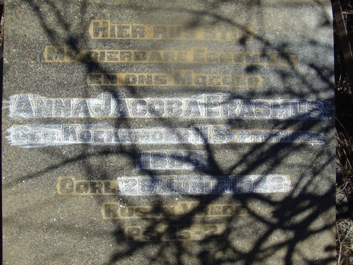 ERASMUS Anna Jacoba nee KOEKEMOER 1886-1943