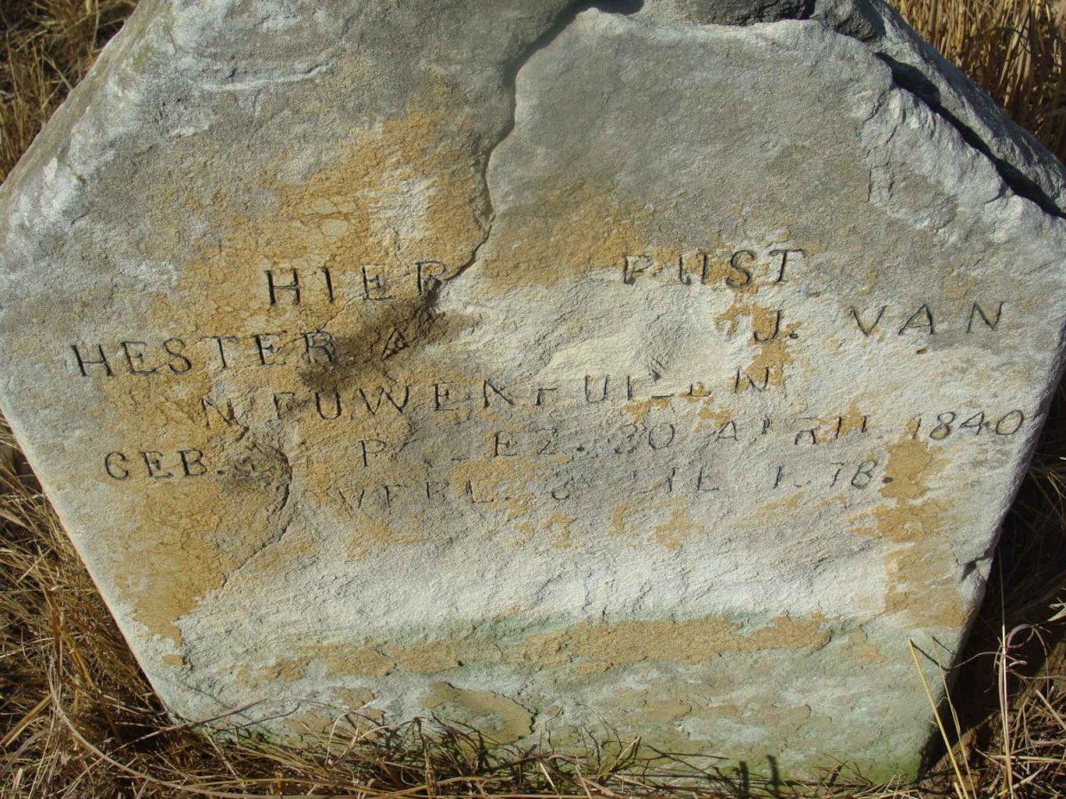 NIEUWENHUIZEN Hester A., J. van nee DU PREEZ 1840-18?8