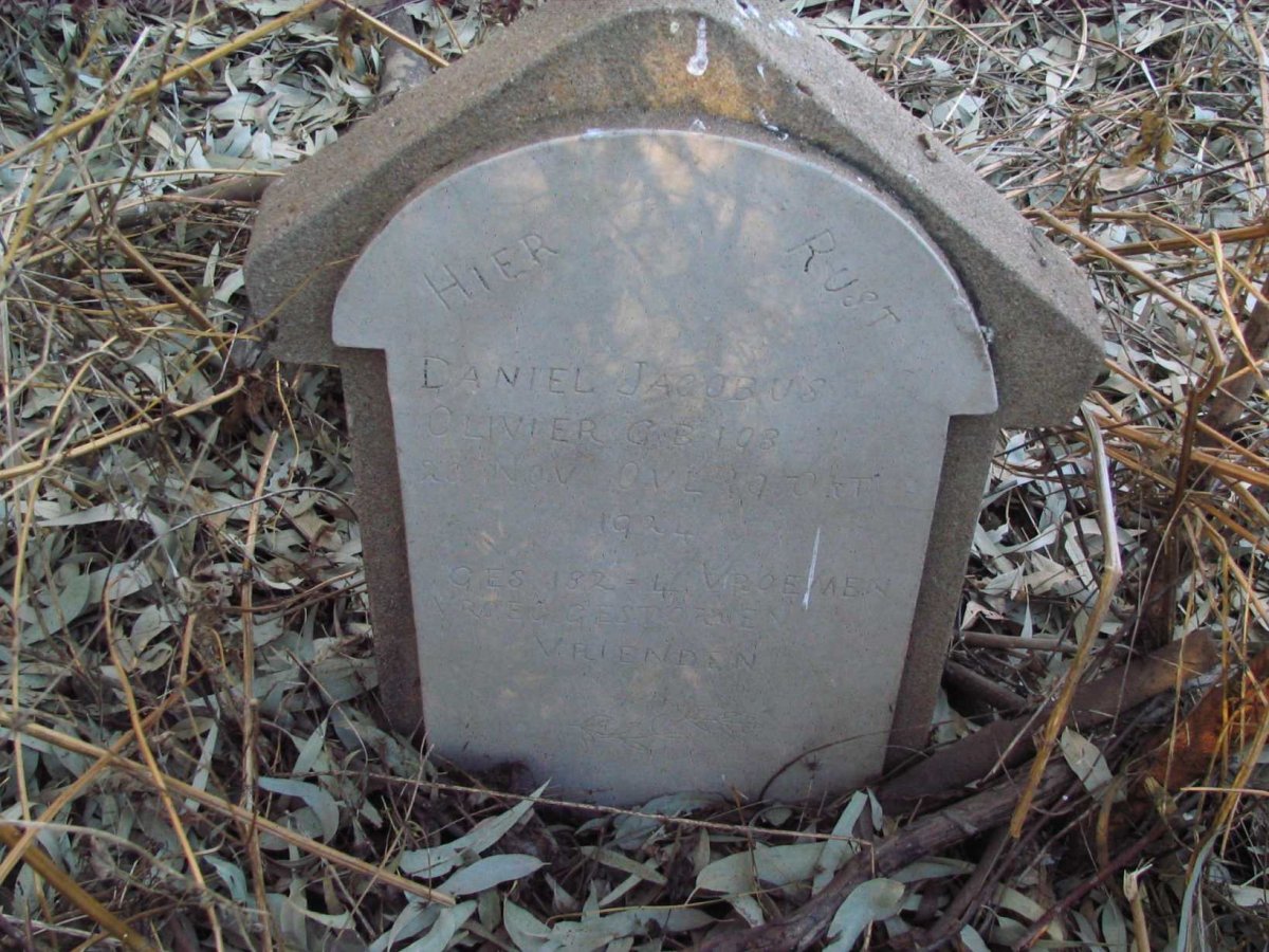OLIVIER Daniel Jacobus 1903-1924