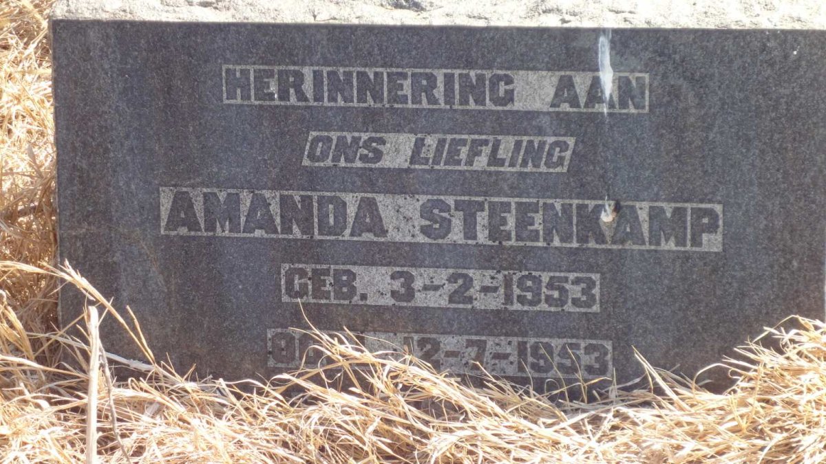 STEENKAMP Amanda 1953-1953