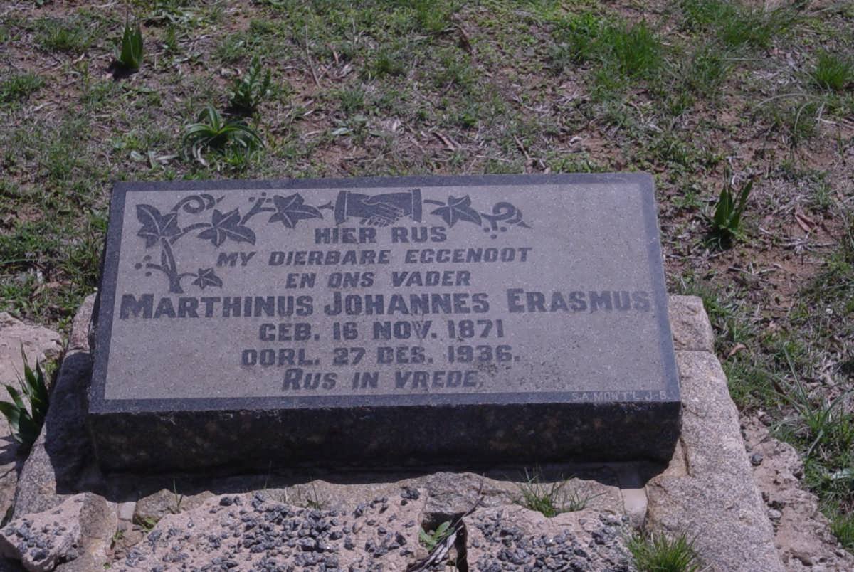 ERASMUS Marthinus Johannes 1871-1936