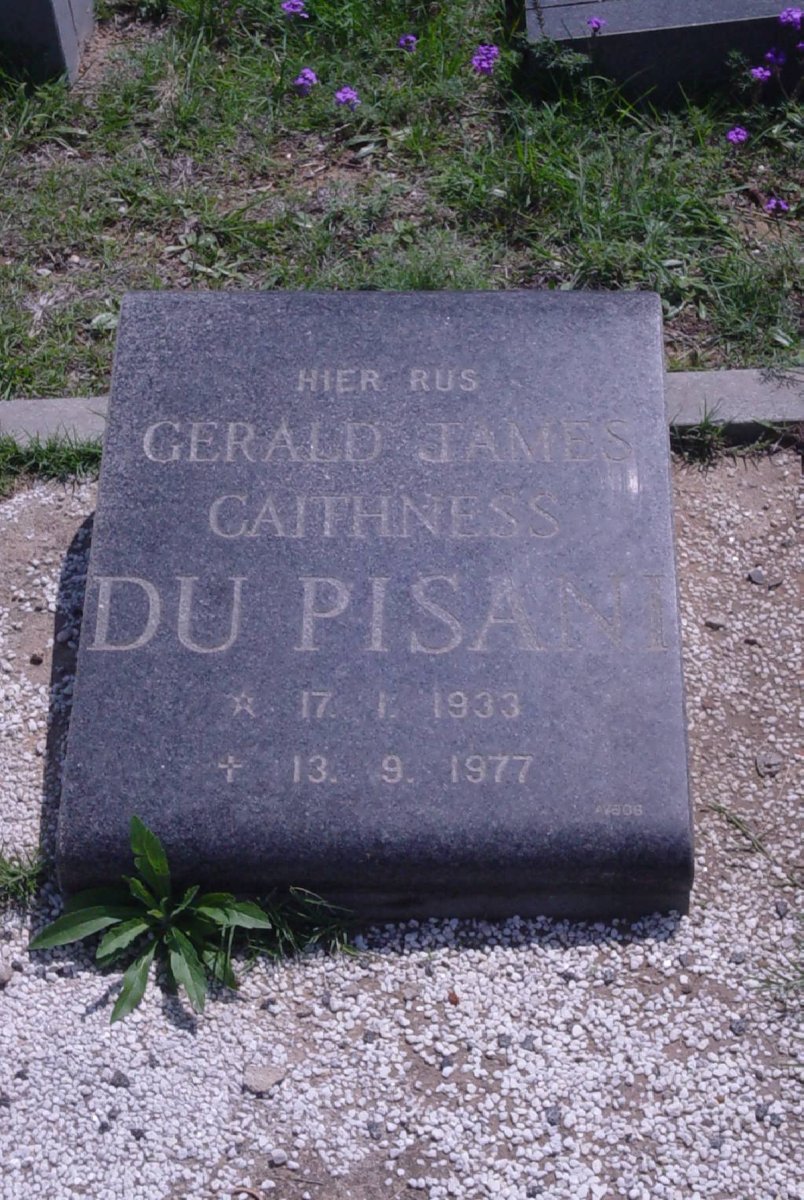 PISANI Gerald James Caithness, du 1933-1977
