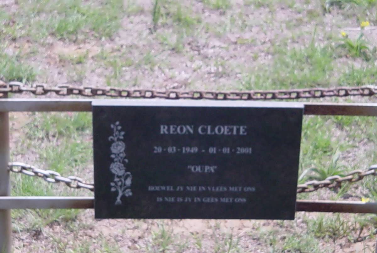 CLOETE Reon 1949-2001