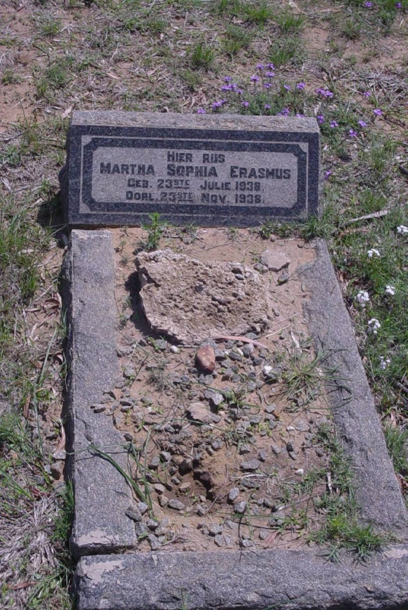 ERASMUS Martha Sophia 1938-1938