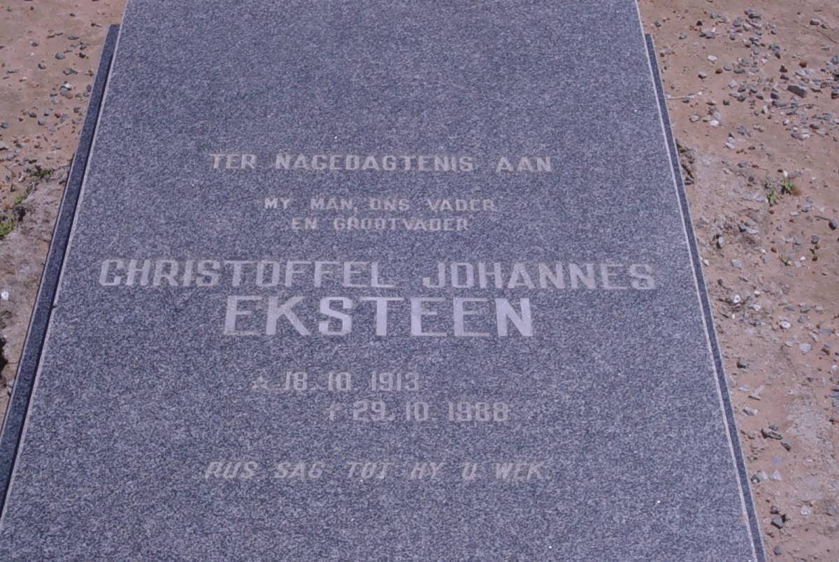 EKSTEEN Christoffel Johannes 1913-1988