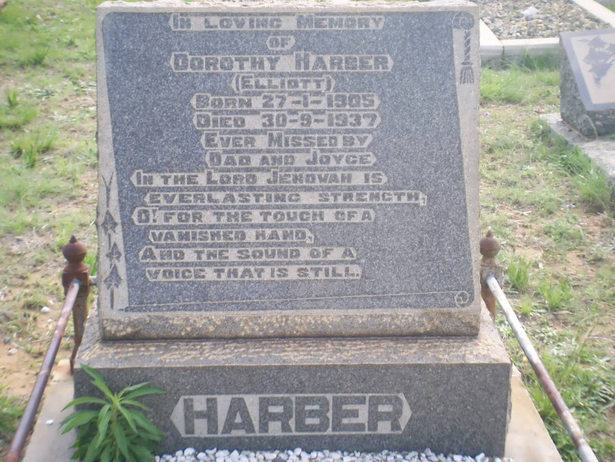HARPER Dorothy nee ELLIOTT 1905-1937