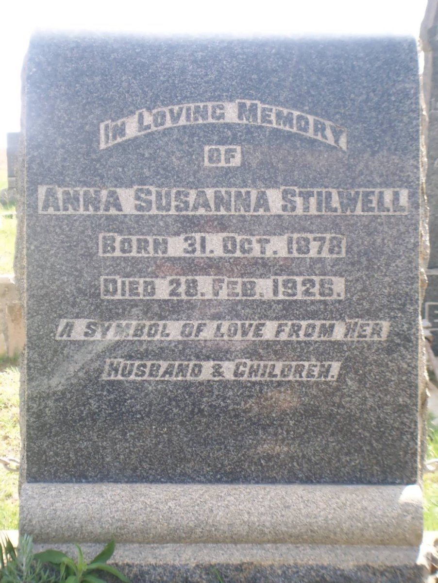 STILWELL Anna Susanna 1878-1926