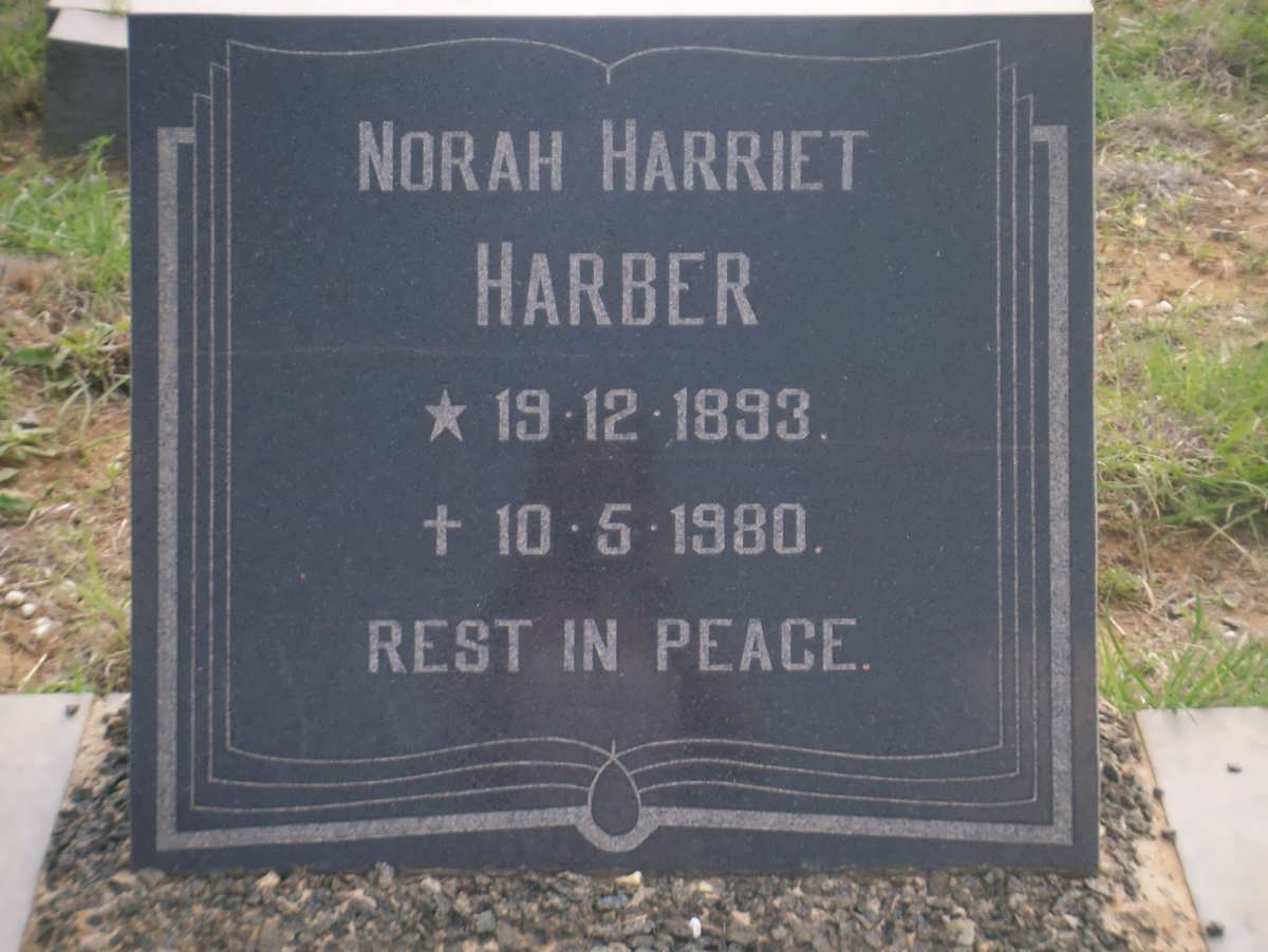 HARBER Norah Harriet 1893-1980