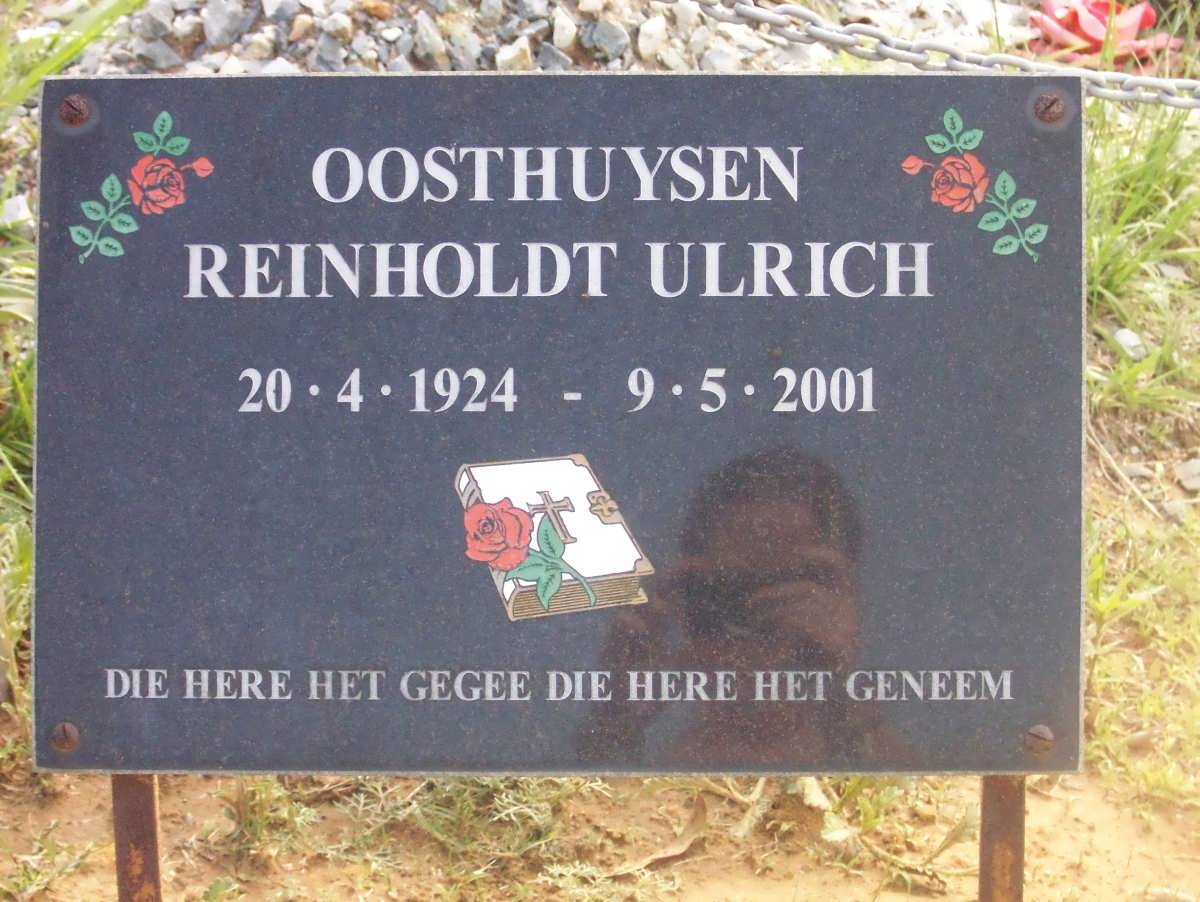 OOSTHUYSEN Reinholdt Ulrich 1924-2001