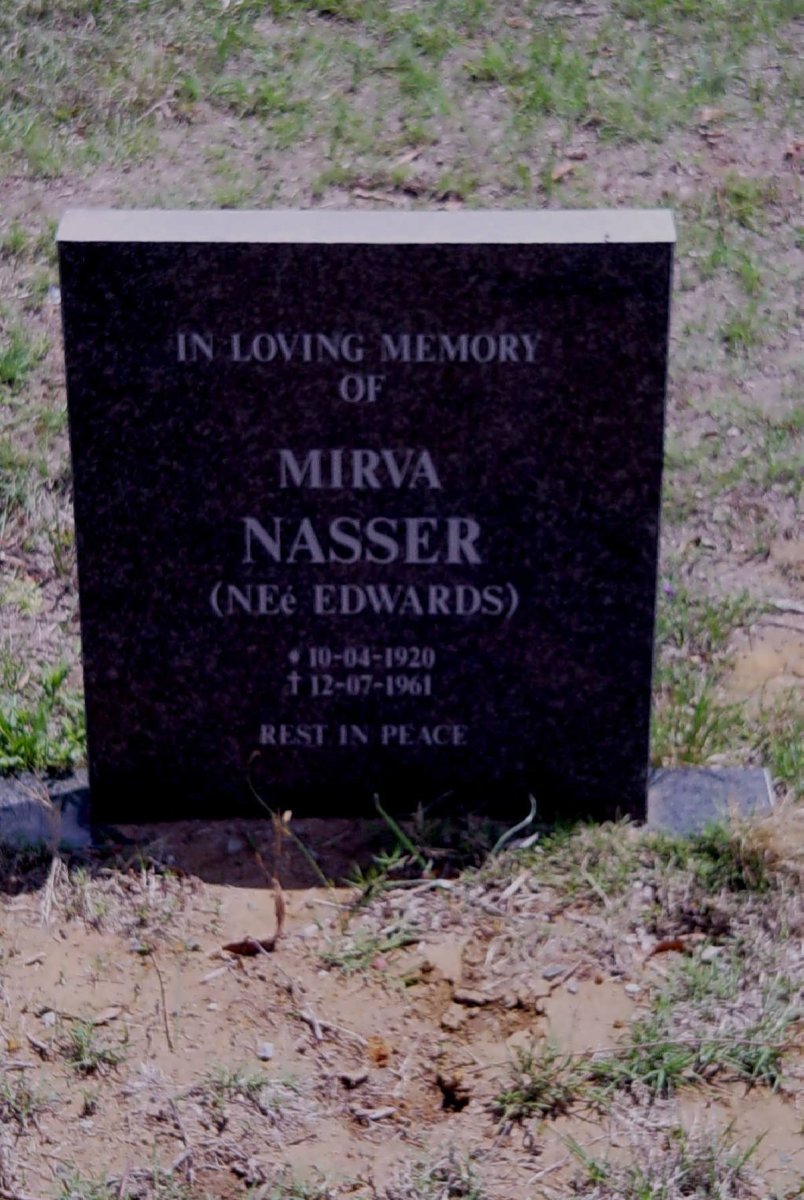 NASSER Mirwa nee EDWARDS 1920-1961
