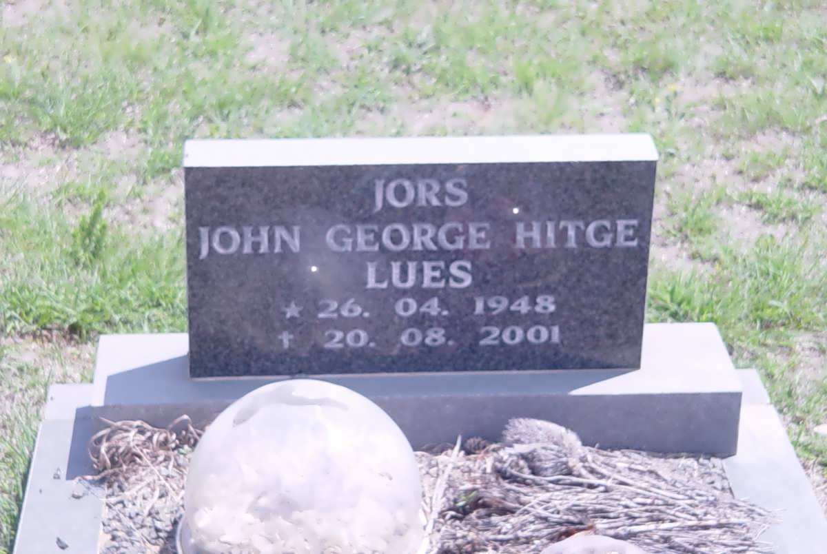 LUES Jors John George Hitge 1948-2001
