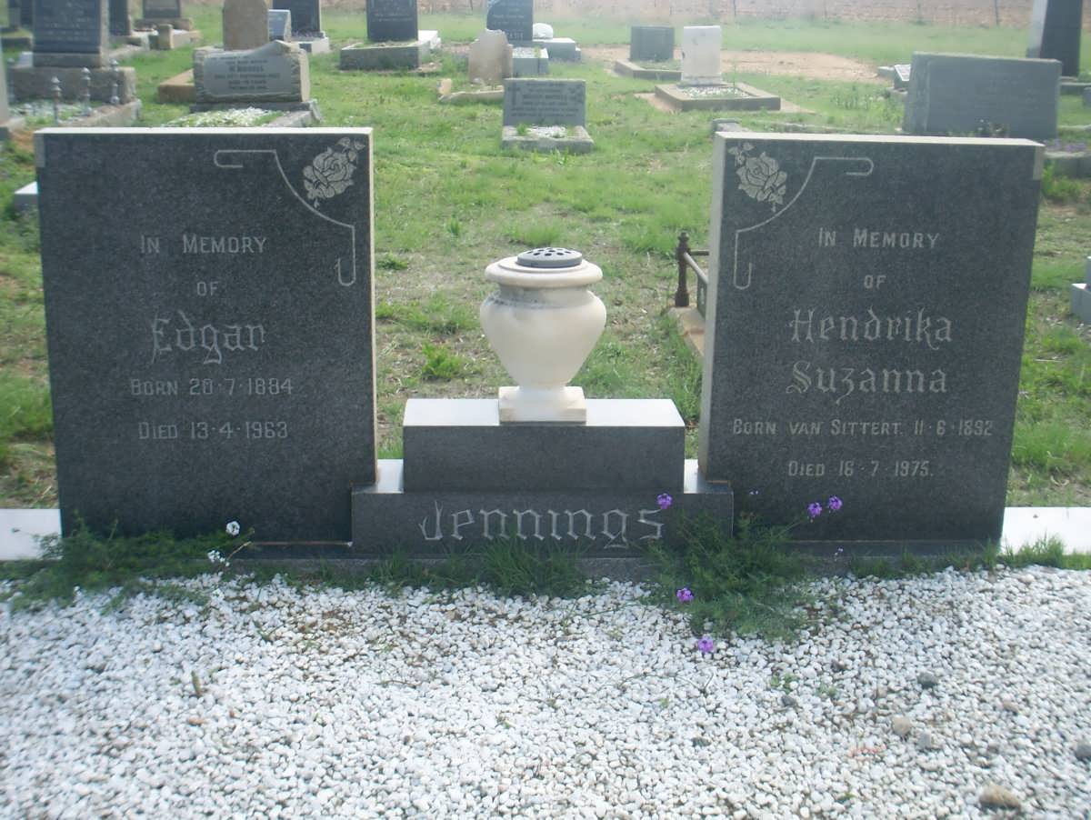 JENNINGS Edgar 1884-1963 &amp; Hendrika Suzanna 1892-1975