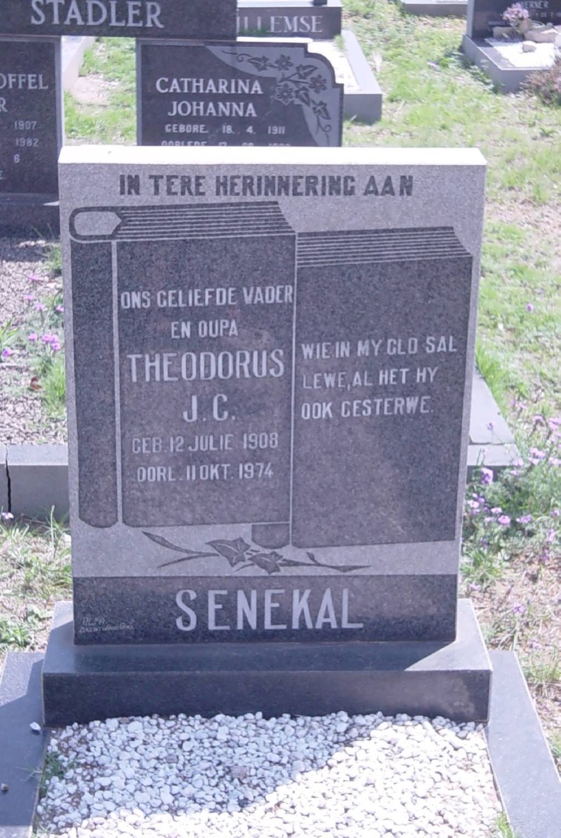 SENEKAL Theodorus J.C. 1908-1974