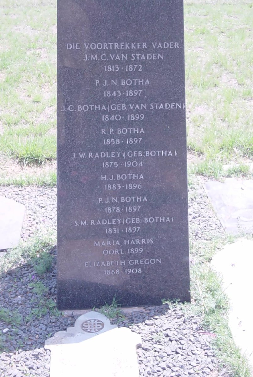 3. J.M.C. , van 1813-1872 :: BOTHA P.J.N. 1843-1897 &amp; J.C. VAN STADEN 1840-1899