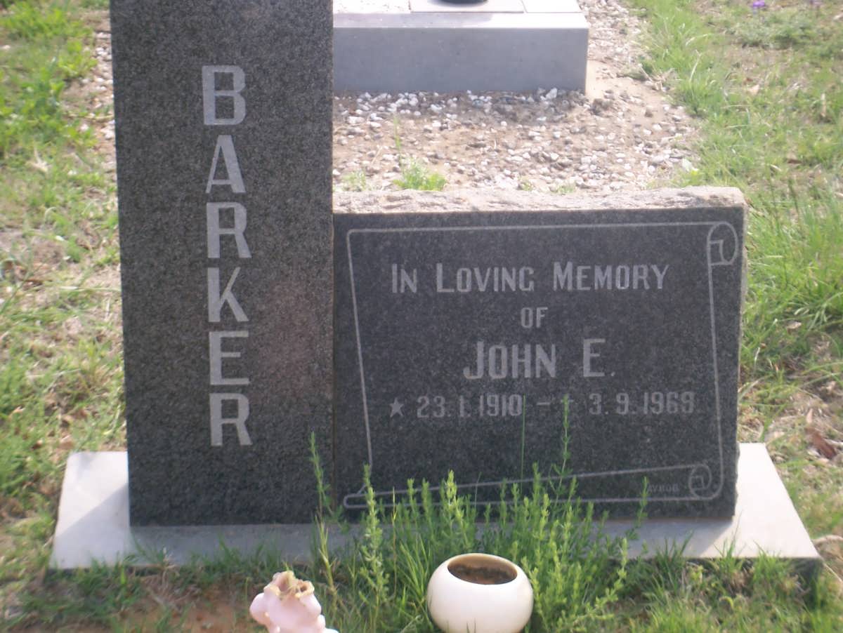 BARKER John E. 1910-1969