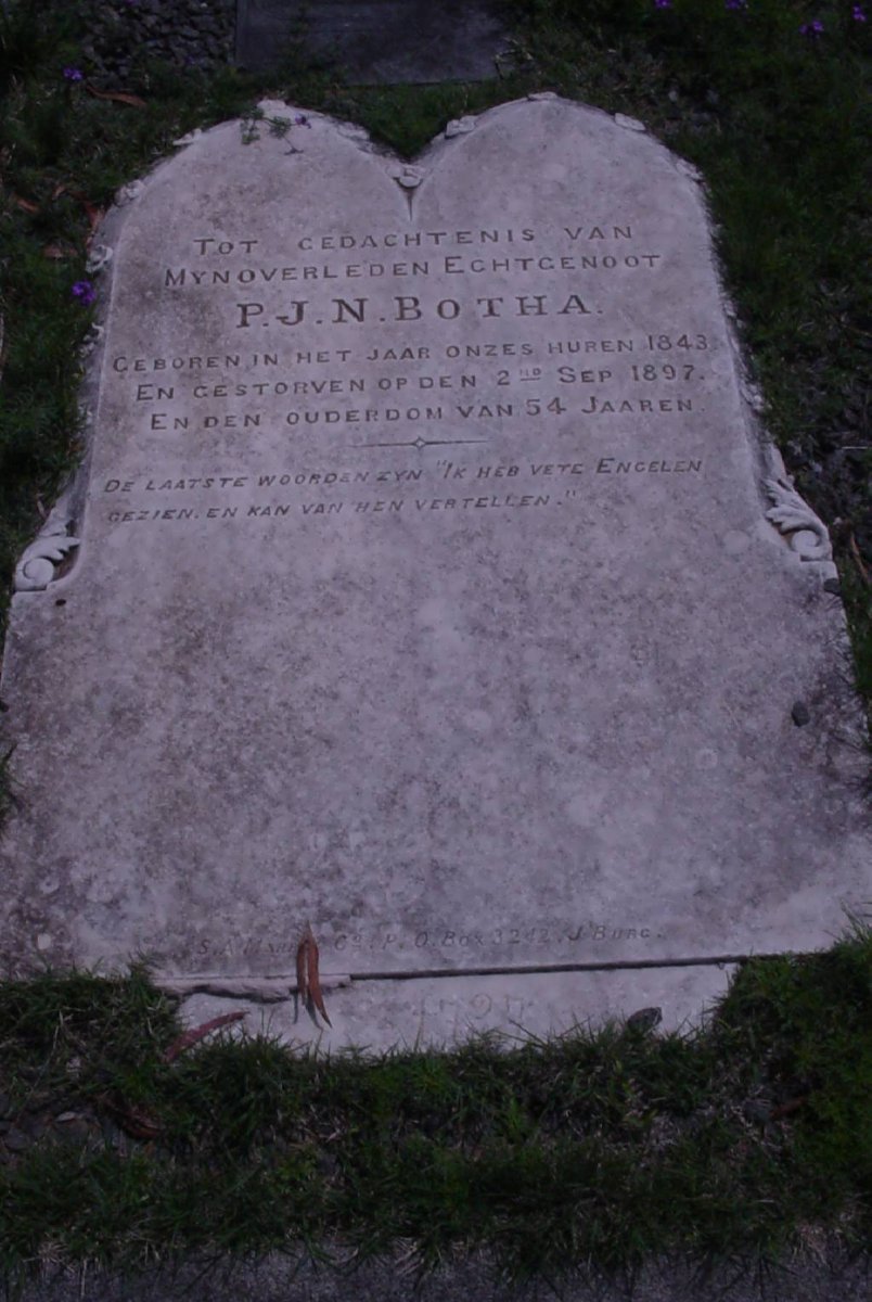 BOTHA P.J.N. 1843-1897