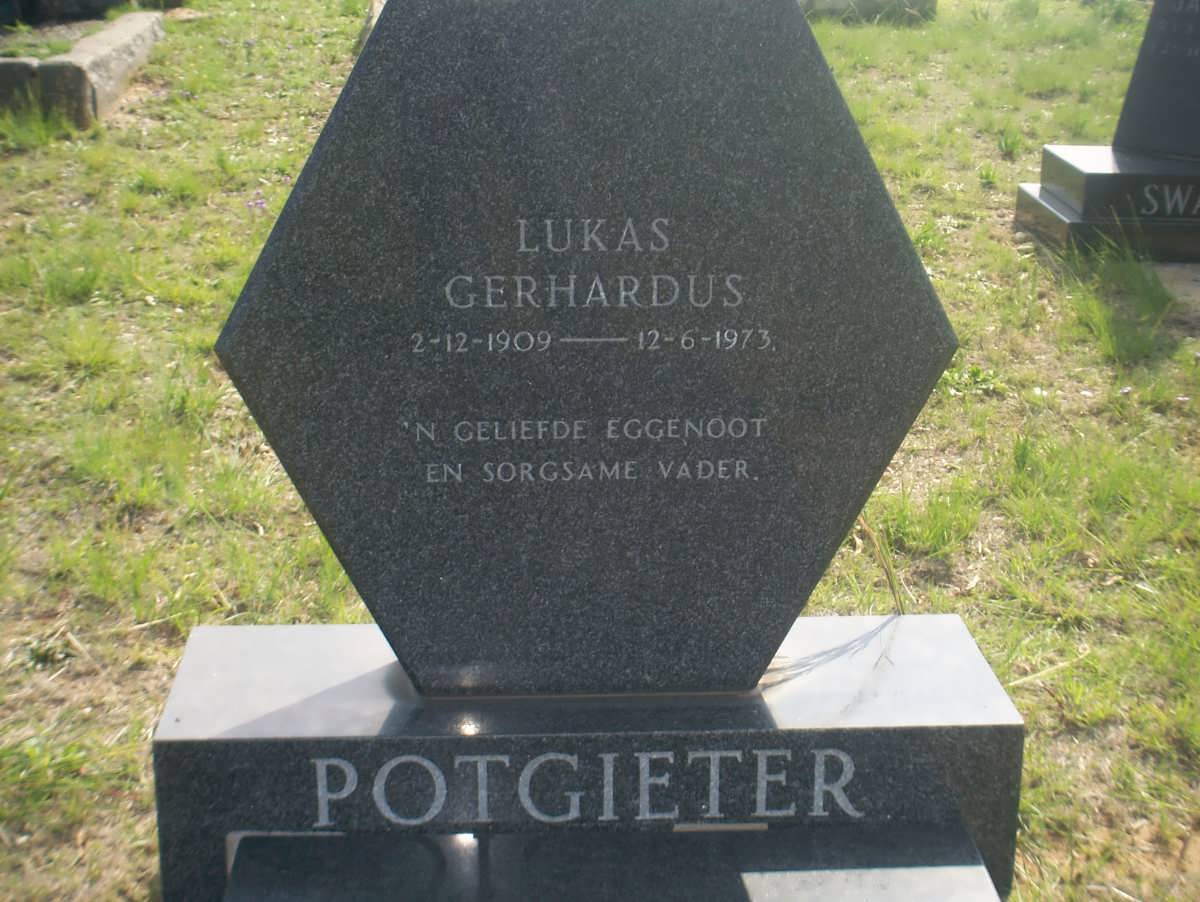 POTGIETER Lukas Gerhardus 1909-1973