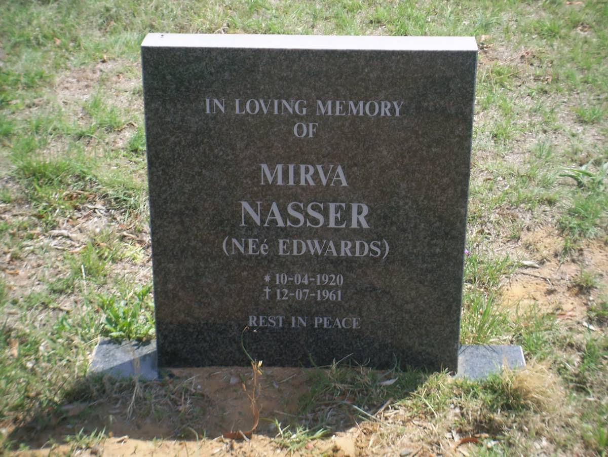 NASSER Mirva nee EDWARDS 1920-1961