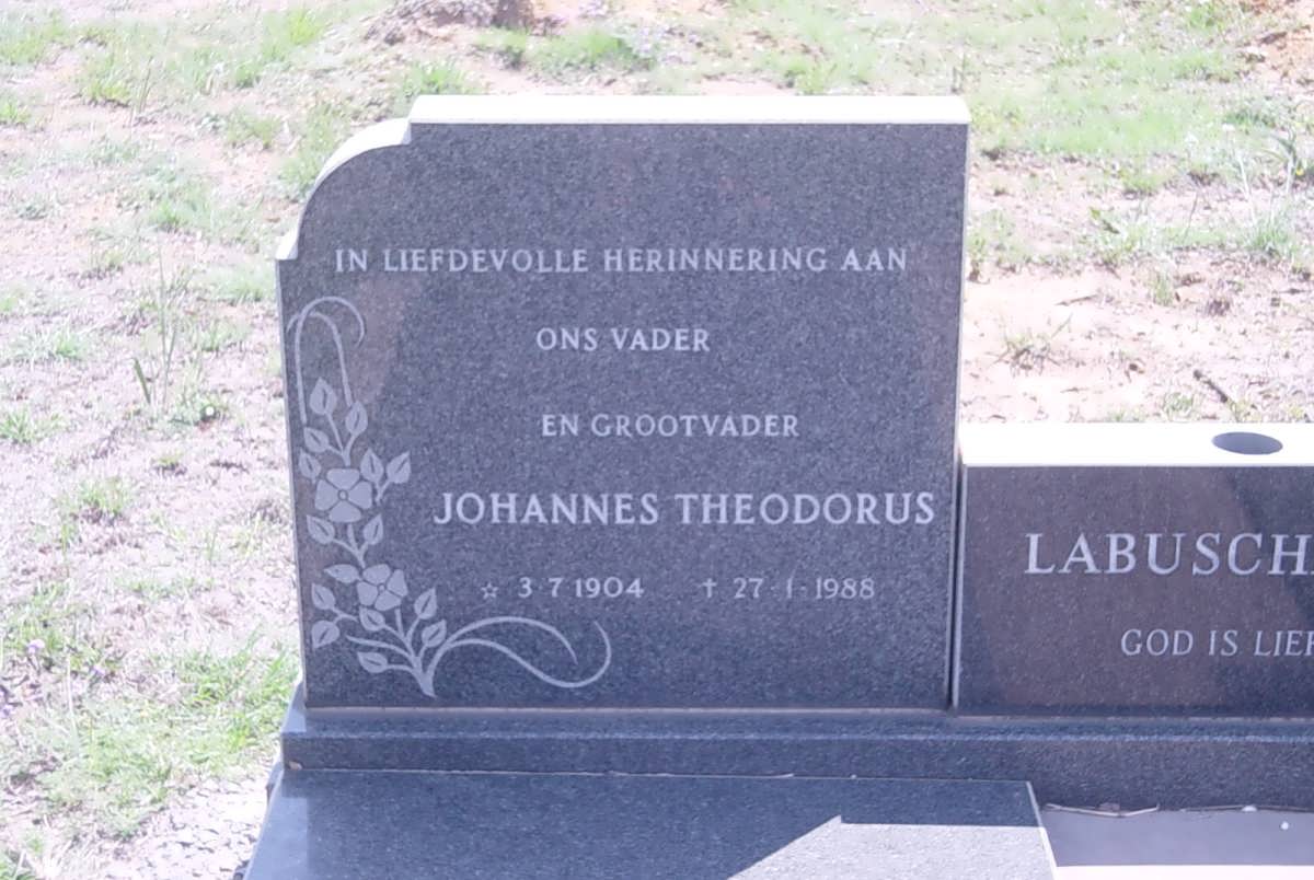 LABUSCHAGNE Johannes Theodorus 1904-1988 &amp; Maria Catharina 1908-1985