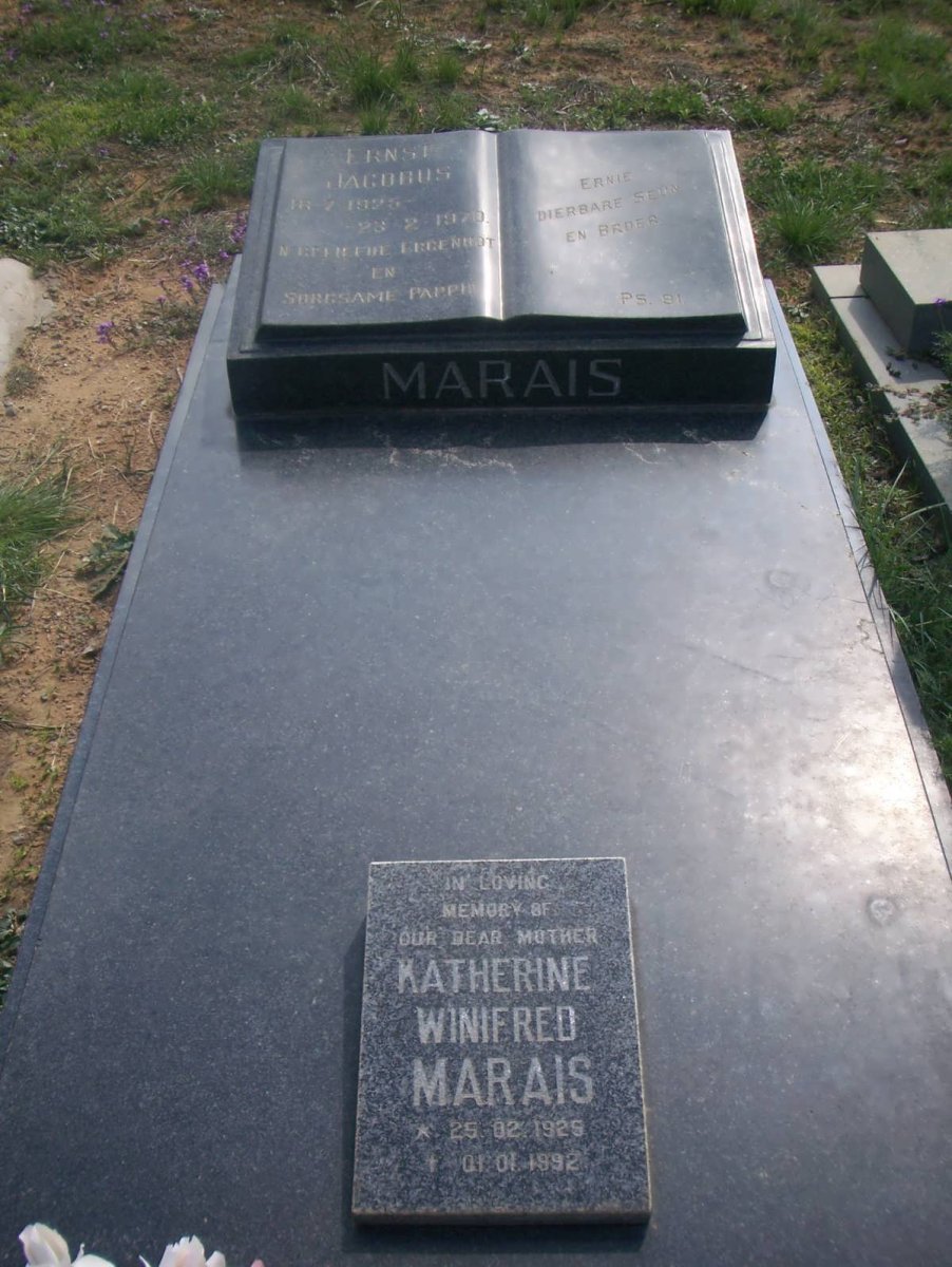 MARAIS Ernst Jacobus 1925-1970 &amp; Katherine Winifred 1925-1992