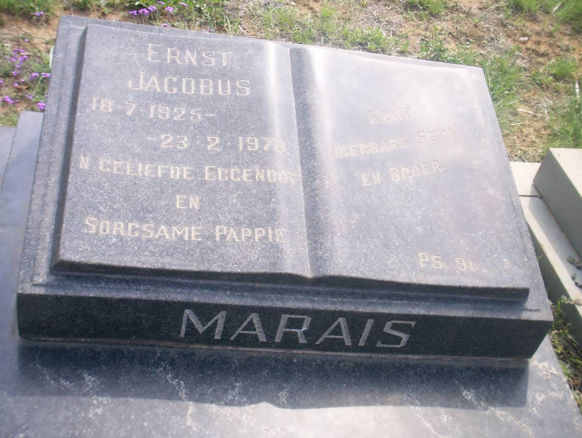 MARAIS Ernst Jacobus 1925-1970 &amp; Katherine Winifred 1925-1992