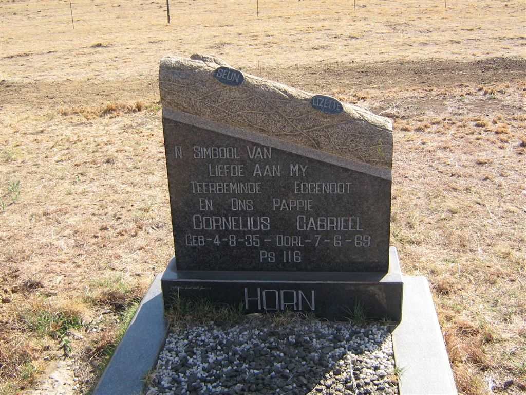 HORN Cornelius Gabriel 1935-1969