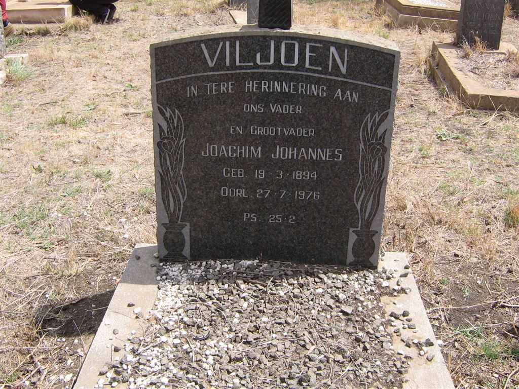 VILJOEN Joachim Johannes 1894-1976