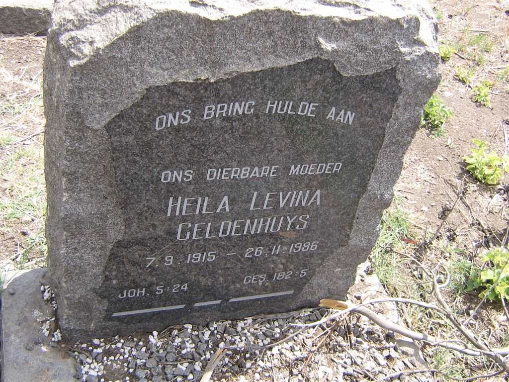 GELDENHUYS Heila Levina 1915-1986