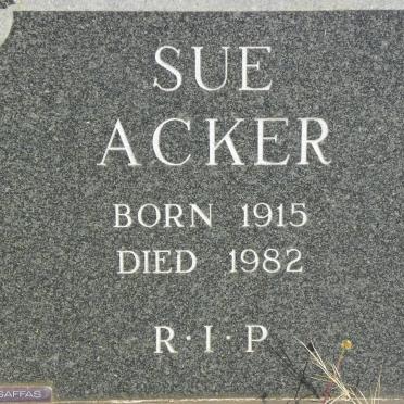ACKER Sue 1915-1982