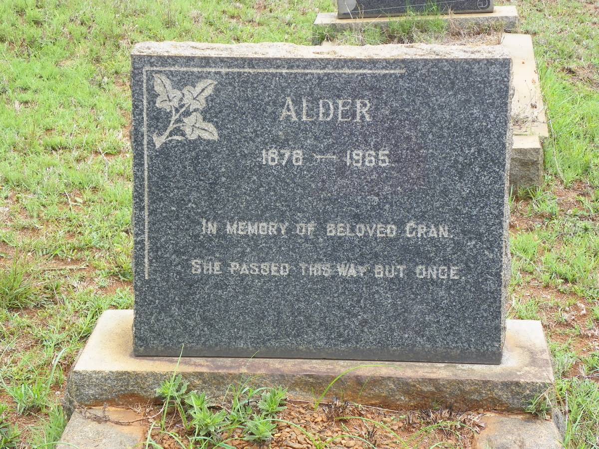 ALDER 1878-1965