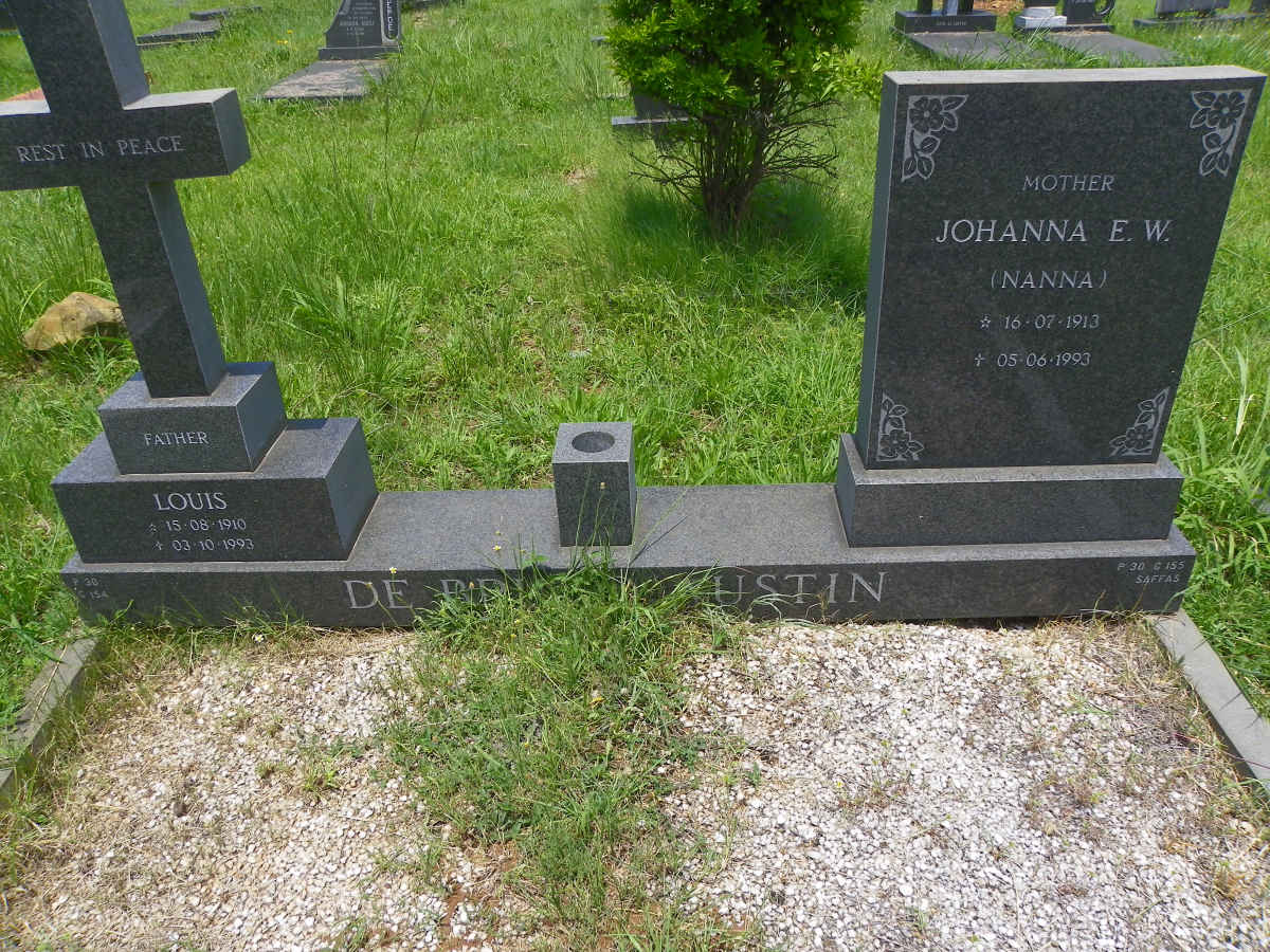 AUSTIN Louis, de BRUNO 1910-1993 &amp; Johanna E.W. 1913-1993