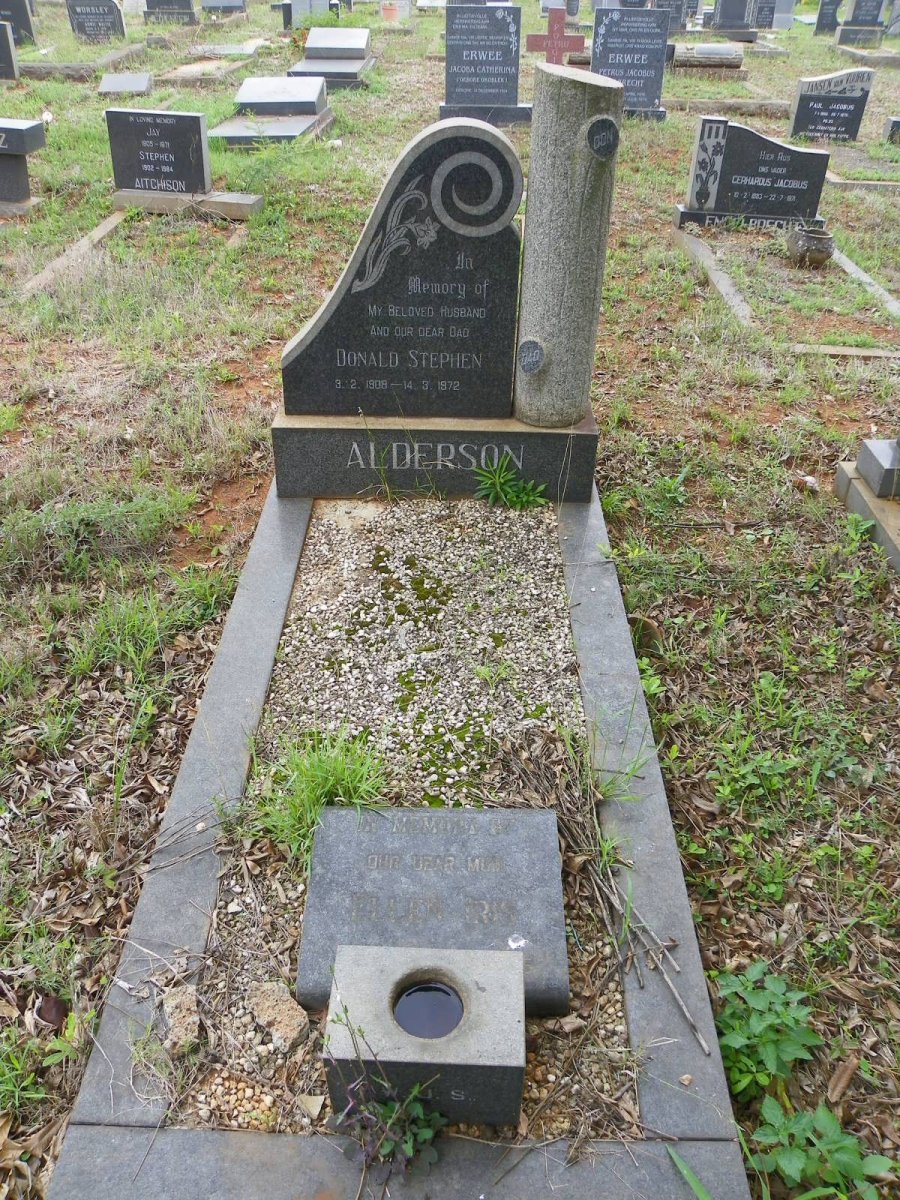ALDERSON Donald Stephen 1908-1972 &amp; Ellen Iris 1914-1975 _1