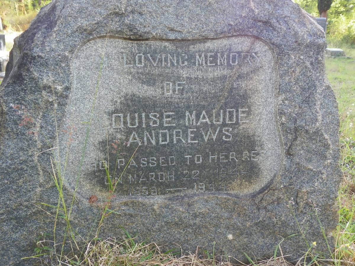ANDREWS Louise Maude 1859-1944