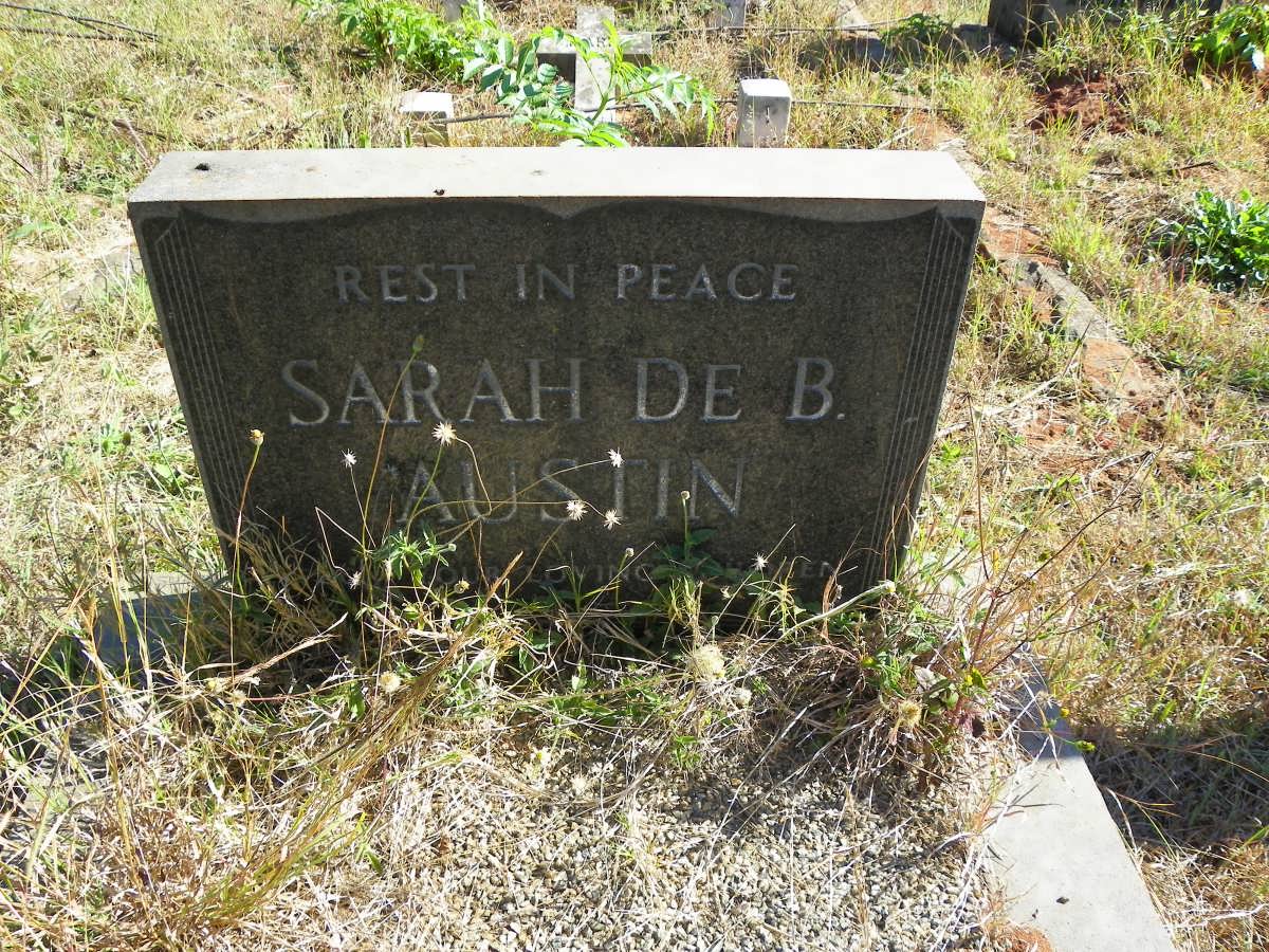 AUSTIN Sarah, de B.